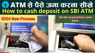 SBI CDM MACHINE Pe Paise kaise Jama Kare😃SBI Cash Deposit in Handi🐰How to Money Deposits in Sbi Atm [upl. by Suolevram]