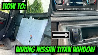 How to Wire Your Nissan Titan Rear Window Swap for a Duramax [upl. by Lovich707]