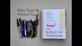 Pen Testing amp Paper talk in EVERY PLANNER Tons of Pens Tons of Planners [upl. by Amak]