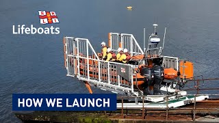 RNLI Lifeboats How We Launch [upl. by Mehetabel]