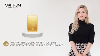 Anonym Gold kaufen  Tafelgeschäft  2023  Einfach Gold [upl. by Eireva687]