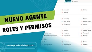 Nuevo agente con Roles y Permisos [upl. by Cordey]