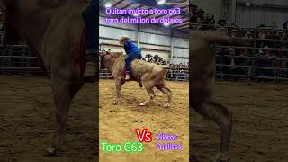 Quitan invicto toro g63 bullrider bullrider bullriders jinetes bullrider toros jaripeo rode [upl. by Nosnej]