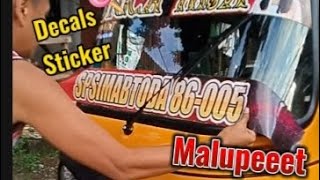 Wind shield decals sticker installation decals sticker viralvideos [upl. by Bennet159]