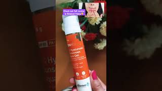 the derma co Hyaluronic sunscreen aqua Gel SPF 50 review thedermaco sunscreen rjproreviews [upl. by Ainaj992]