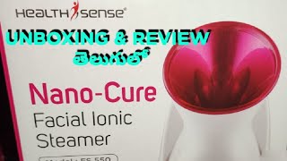 health sense nano facial ionic steamer unboxing amp review how to use facial steamer telugu lo [upl. by Mair954]