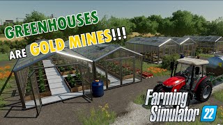 Greenhouses in Farming Simulator 22 are Gold Mines [upl. by Dirraj]