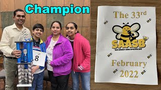 CHAMPION  Scripps Regional Spelling Bee  2022 [upl. by Binette250]