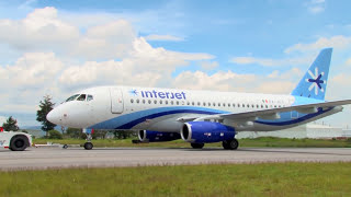 Primer Sukhoi SuperJet 100  Interjet [upl. by Yornoc]