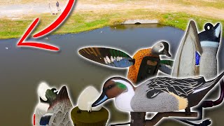 DUCKS EYE View What MOTION DECOYS Look Like from the AIR [upl. by Arahset]