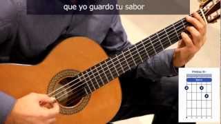 Cómo tocar quotSabor a miquot en guitarra  How to play quotSabor a miquot on guitar [upl. by Hickie]