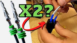 How To Double Up Wires In Weatherpack Connectors Needed For Revmaster CDI Ignition [upl. by Alithia11]