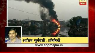 Mumbai  Kapadia Nagar slum area fire in Kurla [upl. by Nnylsaj]