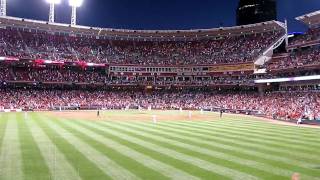 Phillies vs Reds  Joey Votto ties game in 9th with 3 run bomb off Brad Lidge [upl. by Ynotna]