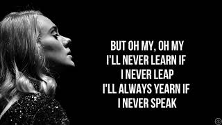 Adele  TO BE LOVED Lyrics [upl. by Codi]