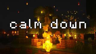 cant sleep rest here minecraft music amp rain fire [upl. by Abehsile]