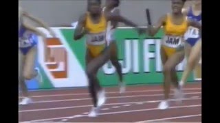 Womens 4x100 Relay1991 World ChampionshipsTokyo [upl. by Pooi]