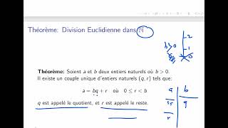 larithmétique dans IN 04 division euclidienne  tronc commun [upl. by Heddi]