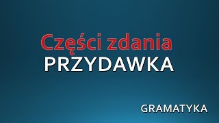 PRZYDAWKA  Część zdania GRAMATYKA Język Polski [upl. by Kettie]