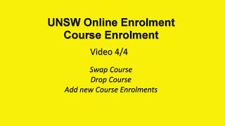 Course Enrolment 4 of 4 – Swap and dropping a course adding new course enrolments [upl. by Natka214]