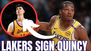 Lakers Sign Quincy Olivari amp Waive Colin Castleton [upl. by Xineohp]