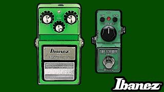 ibanez TS MINI vs TS9  quick pedal shootout [upl. by Enirehs82]