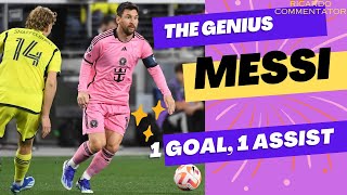 MESSI  THE GENIUS  1 GOAL 1 ASSIST [upl. by Lewiss]