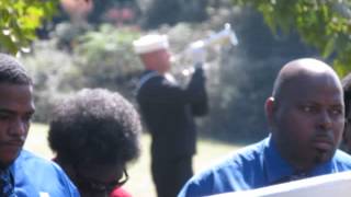 Deacon Earvin Jones Funeral Part 10 Graveside TAPS Played 0602 [upl. by Alleoj]