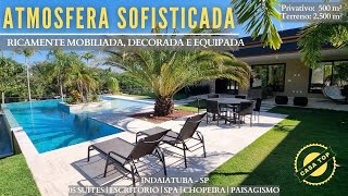 CASA DOS SONHOS À VENDA  CONDCHÁCARAS  PORTEIRA FECHADA  ATMOSFERA SOFISTICADA INDAIATUBASP [upl. by Alrac]