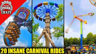 Top 20 STRANGE amp INSANE Carnival Rides [upl. by Renata]