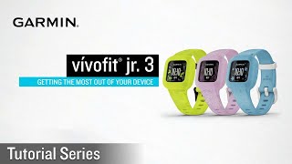 Tutorial  Garmin vívofit jr 3 Getting Started [upl. by Gates698]