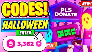 ⚠️New⚠️ ALL WORKING HALLOWEEN UPDATE CODES For Pls Donate  Roblox Pls Donate Codes 2024 [upl. by Ynhoj]