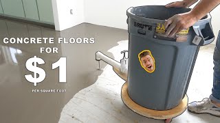 DIY SELF LEVELING CONCRETE FLOORS 1 per square foot [upl. by Daigle]