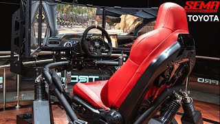 Toyota Tacoma IsoDynamic Performance Seat Simulator at SEMA [upl. by Sherlocke]