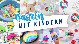 Basteln mit Kindern  17 einfache und schnelle Bastelideen für den Sommer  Ideen gegen Langeweile [upl. by Kcirttap719]