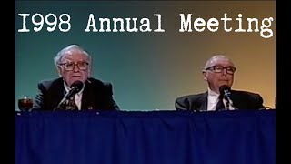 1998 Berkshire Hathaway Annual Meeting Full Version [upl. by Taite]