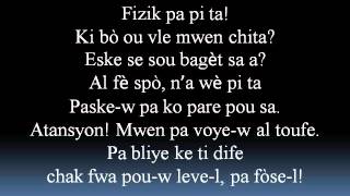 Ti Zozo Lyrics [upl. by Nnyleuqaj]