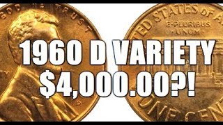 1960 D Small date Over Large Date Variety Memorial Lincoln Cent Worth Up To 400000 [upl. by Aliam]