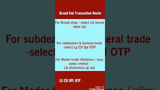 LG Brand Emi Flow Pinelabs  How to do LG txn on pinelabs through Brand Emi Flow [upl. by Suoivatnom]