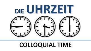 German colloquial time English subtitles die Uhrzeit umgangssprachlich [upl. by Anelrahc]