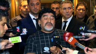 Las emotivas palabras de Maradona en el velatorio de su padre [upl. by Bevvy]