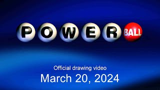 Powerball drawing for March 20 2024 [upl. by Kinson]