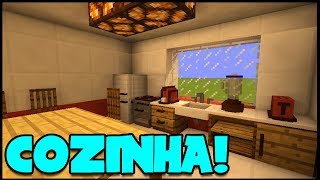 Como CONSTRUIR uma COZINHA REALISTA no MINECRAFT [upl. by Aihn]