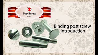 binding post screw amp Chicago screw introduce  Top screw Metal Corp [upl. by Fruin]