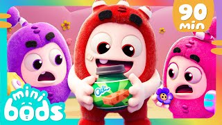 Can Fuse Open the Snack  Minibods  Mini Oddbods  Baby Oddbods  Funny Cartoons For Kids [upl. by Ardelle]