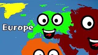 The Seven Continents Geography Song for Kids [upl. by Thetes590]