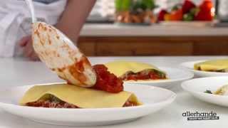 Open lasagne met pesto pecorino en tomaat  Allerhande [upl. by Ursi]