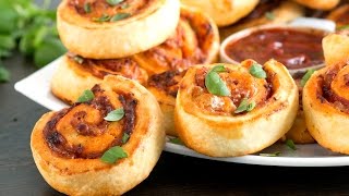 Pizza Pinwheels Recipe [upl. by Lemrahs]