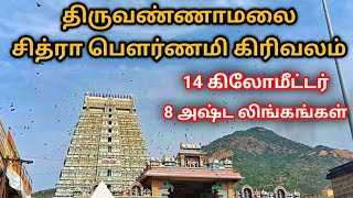 சித்ரா பௌர்ணமி திருவண்ணாமலை கிரிவலம் l 14 km Thiruvannamalai Girivalam [upl. by Dlorrej]