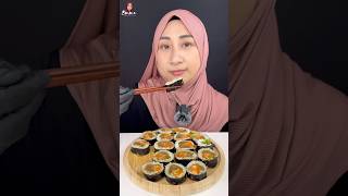 Lets Eat Delicious Korean Bulgogi Kimbap 🍙😋 foodie eating [upl. by Orford]